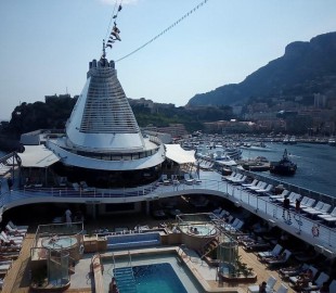 Oceania Rivieria moored in Monte Carlo&nbsp;